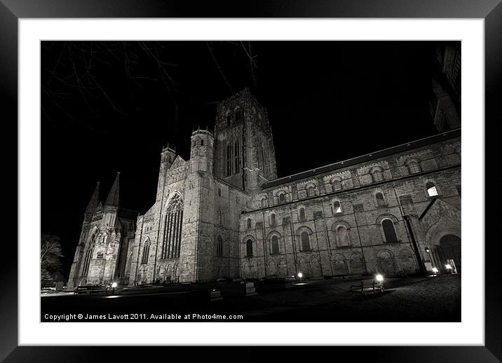 Durham Cathedral At Night Framed Mounted Print by James Lavott