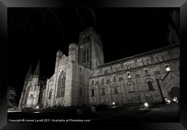 Durham Cathedral At Night Framed Print by James Lavott