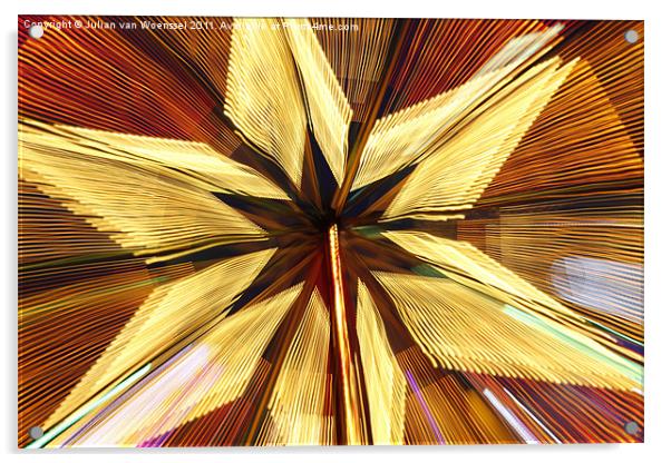 Christmas Star Acrylic by Julian van Woenssel