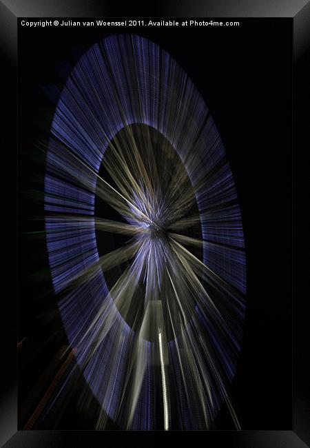 Ferris Wheel Framed Print by Julian van Woenssel