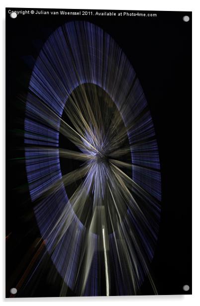 Ferris Wheel Acrylic by Julian van Woenssel