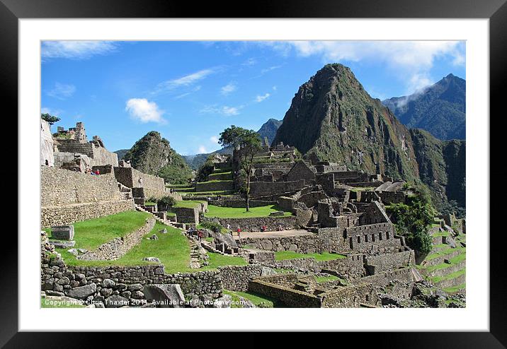 Machu Picchu 2 Framed Mounted Print by Chris Thaxter