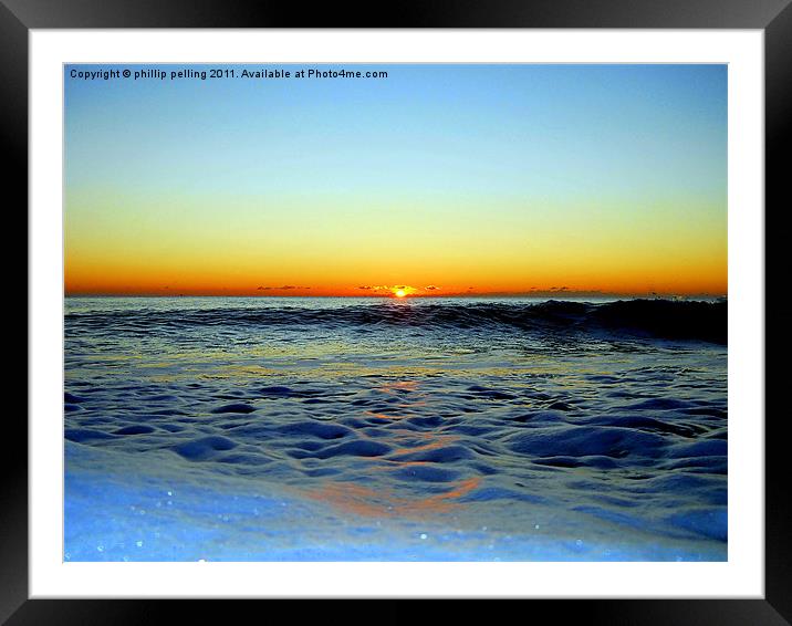 Foamy sunrise Framed Mounted Print by camera man