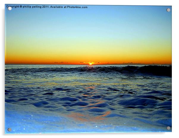 Foamy sunrise Acrylic by camera man