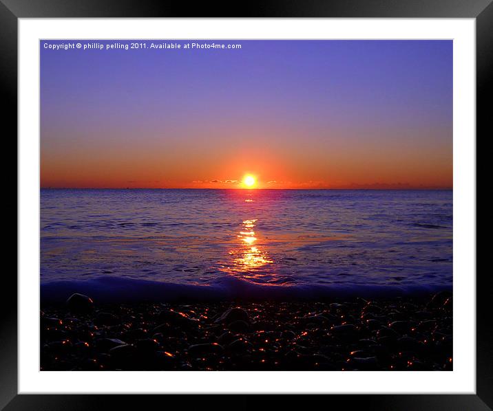 Purple sunrise Framed Mounted Print by camera man