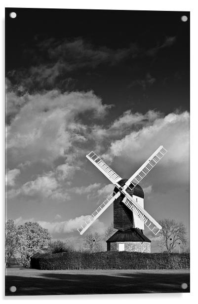Mountnessing windmill Essex Acrylic by Gary Eason