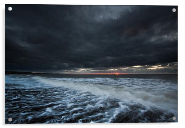 Stormy sunset Acrylic by Izzy Standbridge