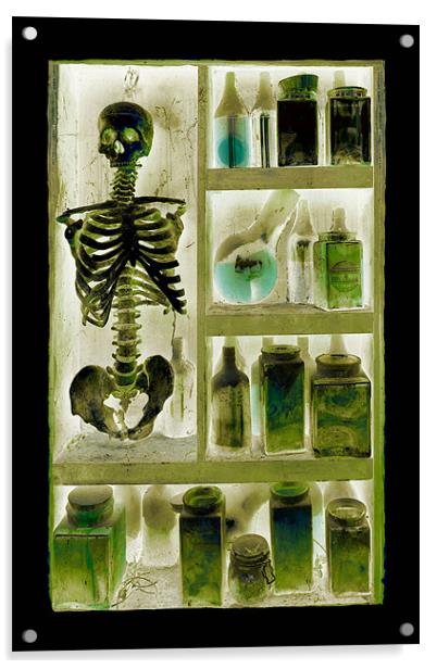 skeleton in the closet Acrylic by Heather Newton