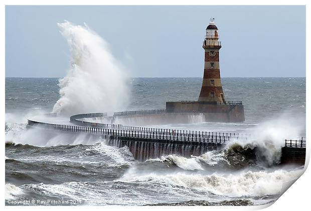Roker Pier Print by Ray Pritchard