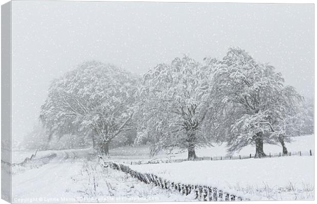 Snow Scene Canvas Print by Lynne Morris (Lswpp)