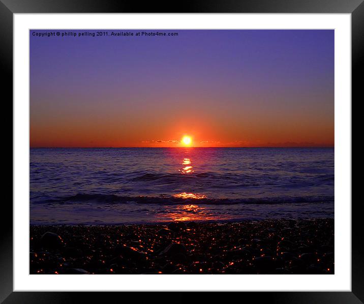 Sunbeam Ocean Framed Mounted Print by camera man
