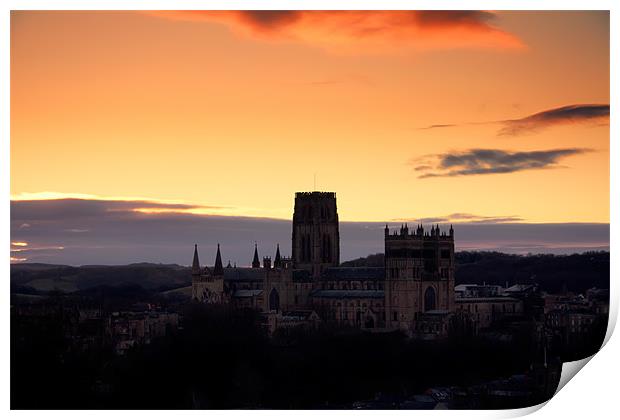 Durham Cathedral sunrise Print by Northeast Images