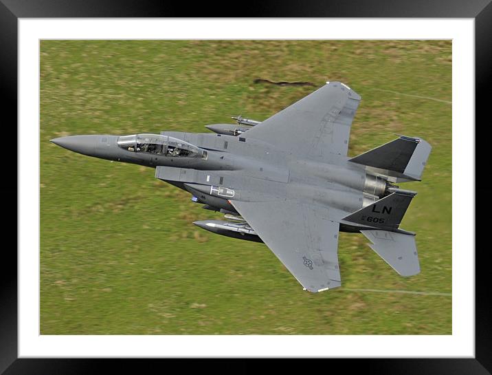 F-15E Strike Eagle Framed Mounted Print by Alex Lovell