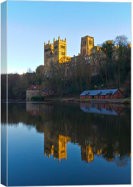 Durham Cathedral winter. Canvas Print by Kevin Tate