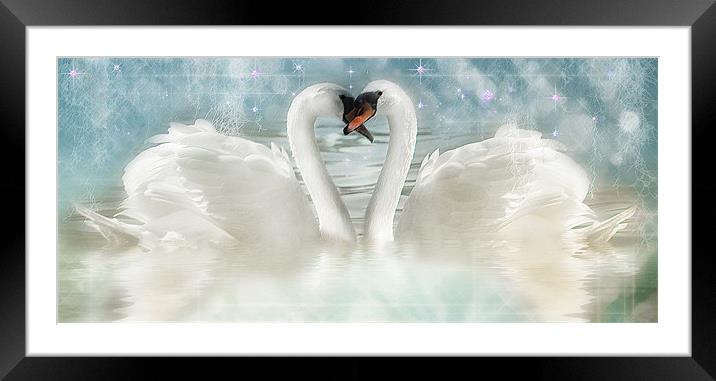 Love in Nature Framed Mounted Print by Elaine Manley