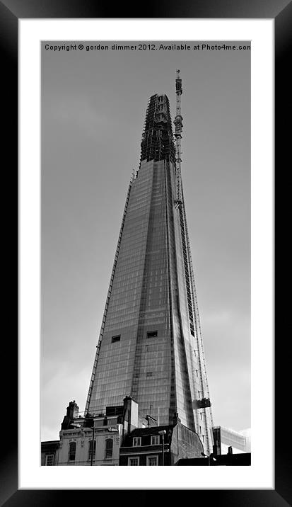 The Shard London photo 1 Framed Mounted Print by Gordon Dimmer