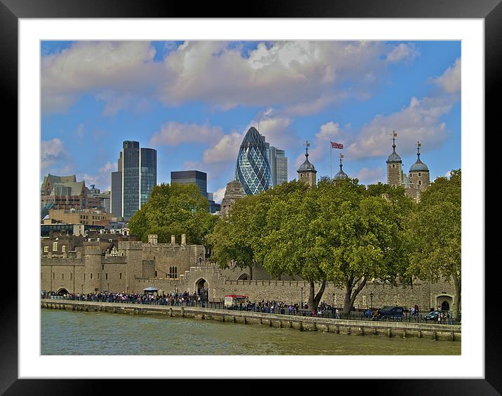 LONDON TOWER Framed Mounted Print by radoslav rundic