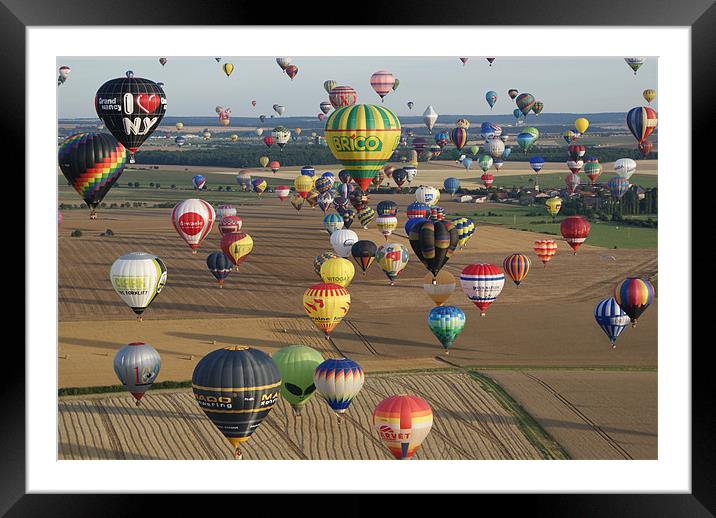Crowded Skies Framed Mounted Print by Dave Groombidge