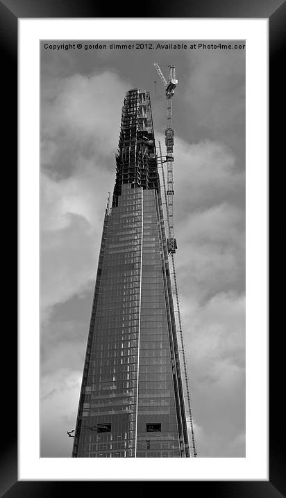 The Shard London photo 3 Framed Mounted Print by Gordon Dimmer
