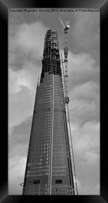 The Shard London photo 3 Framed Print by Gordon Dimmer