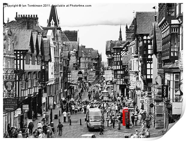 Foregate Street Chester Print by Ian Tomkinson