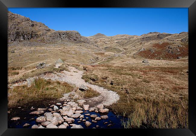 Pathway to Pavey Ark Framed Print by Roger Green