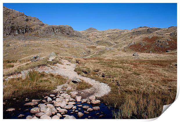 Pathway to Pavey Ark Print by Roger Green