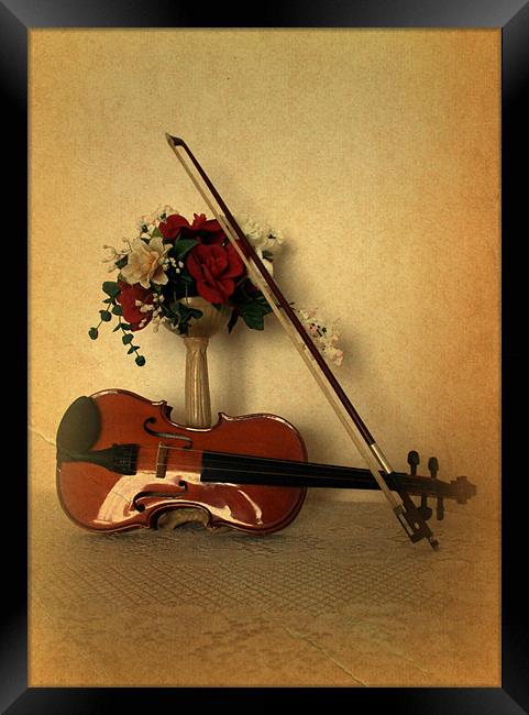 A Violin for Christmas Framed Print by Jacqui Kilcoyne