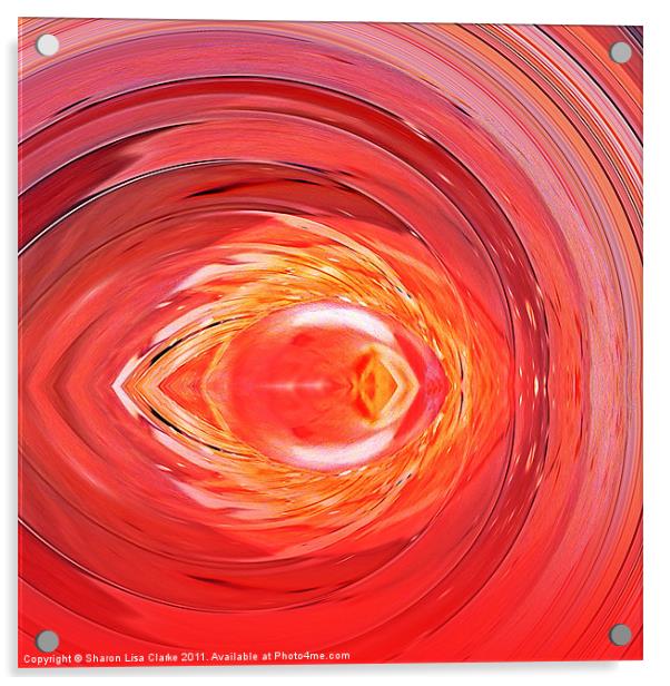 Red Eye Acrylic by Sharon Lisa Clarke