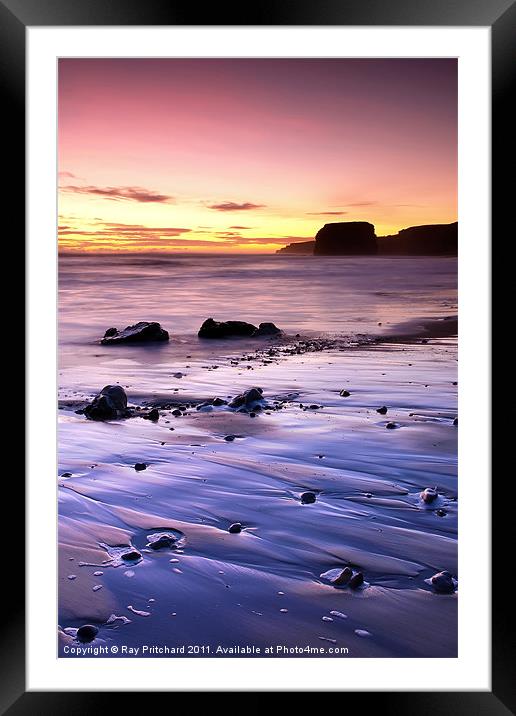 Marsden Beach Framed Mounted Print by Ray Pritchard