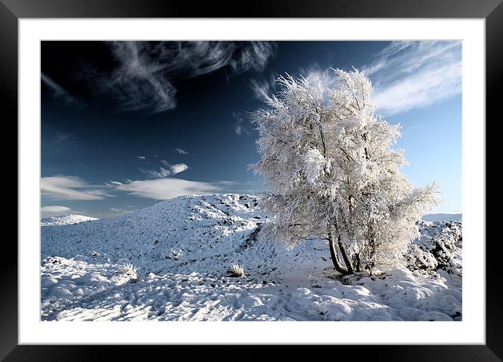 Glencoe snowscape Framed Mounted Print by Grant Glendinning