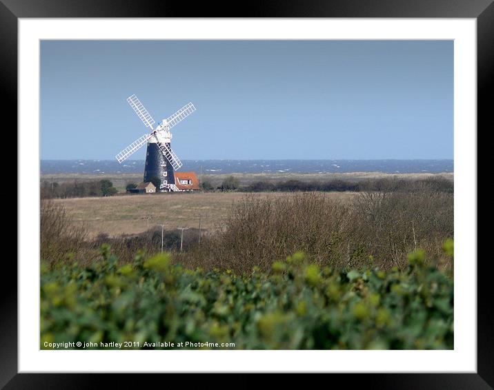 "The Mill" Burnham Overy North Norfolk Framed Mounted Print by john hartley