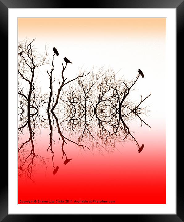 Red roost Framed Mounted Print by Sharon Lisa Clarke