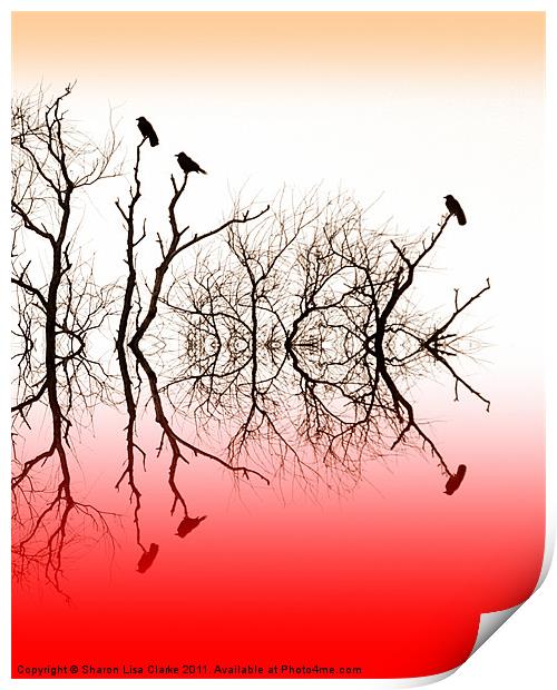 Red roost Print by Sharon Lisa Clarke
