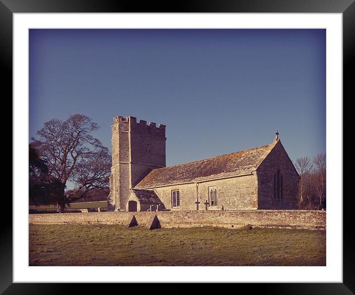 Whitcombe Church near Dorchester. Framed Mounted Print by Paul Brewer