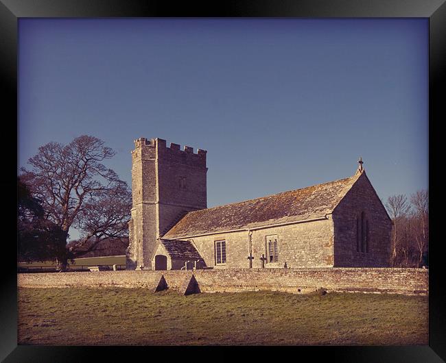 Whitcombe Church near Dorchester. Framed Print by Paul Brewer