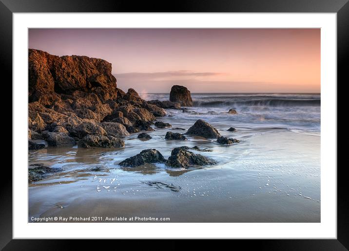 Trow Rocks Framed Mounted Print by Ray Pritchard