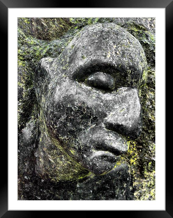 rock face Framed Mounted Print by Heather Newton