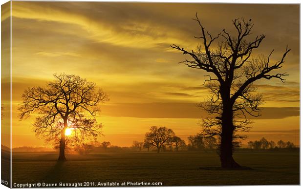 A Norfolk Sunrise Canvas Print by Darren Burroughs