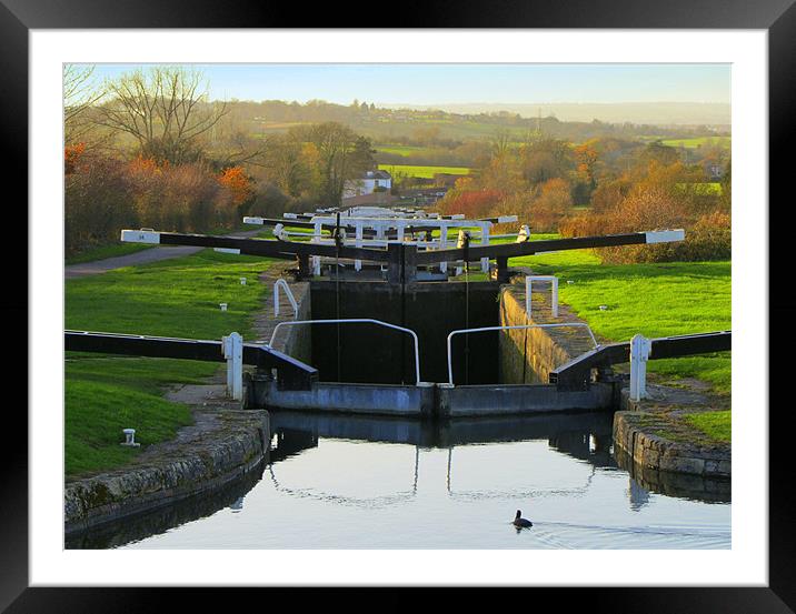 Caen Locks Framed Mounted Print by Jane Chivers