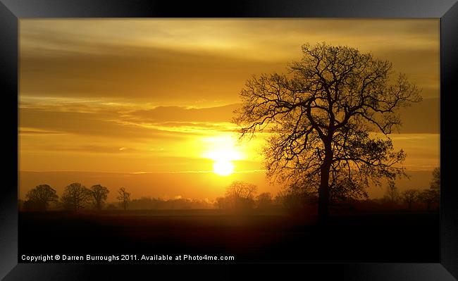 A Norfolk Sunrise Framed Print by Darren Burroughs