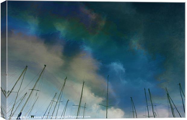fuel sky Canvas Print by Jo Beerens