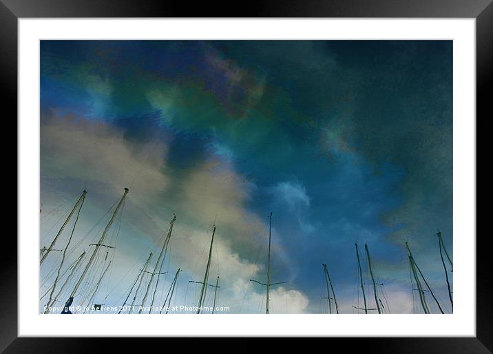 fuel sky Framed Mounted Print by Jo Beerens