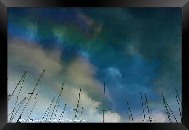fuel sky Framed Print by Jo Beerens