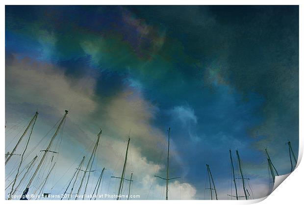 fuel sky Print by Jo Beerens