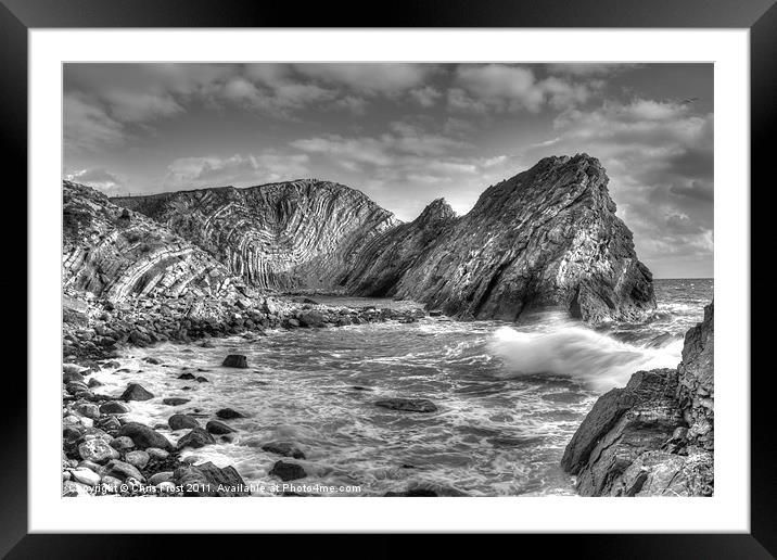Rollers at Stair Hole Framed Mounted Print by Chris Frost