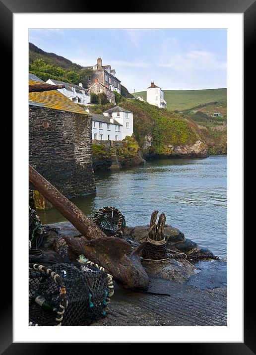 Lobster Pots Port Isaac Framed Mounted Print by David Wilkins