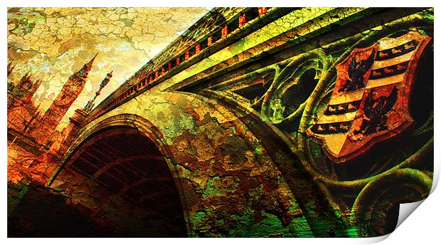 Westminster Bridge & Big Ben Print by Chris Manfield