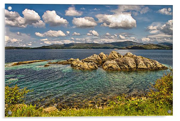 Scotland Loch Ailort Acrylic by Jacqi Elmslie