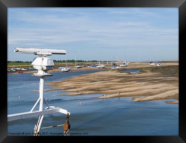 The Harbour Wells next the Sea  North Norfolk Framed Print by john hartley